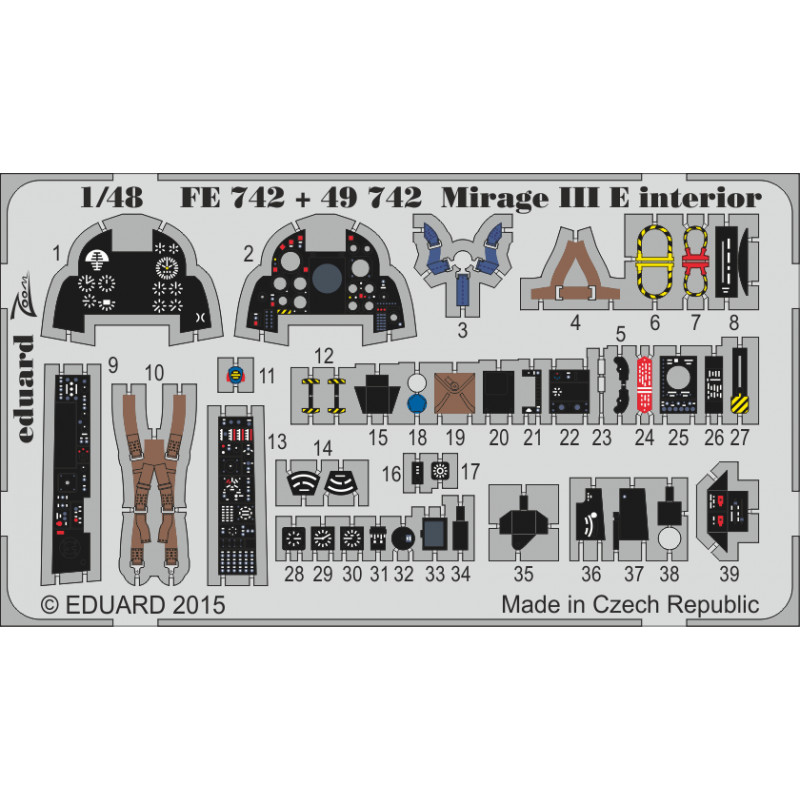 Mirage III E interior 1/48