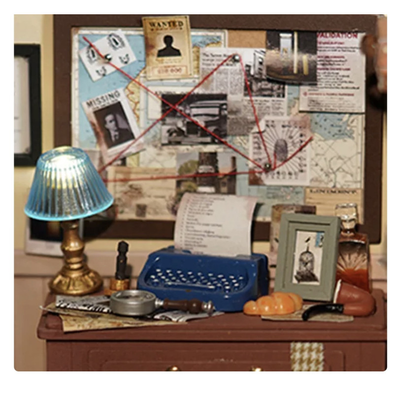 Rolife Miniature House Kit - Mose's Detective Agency DG157