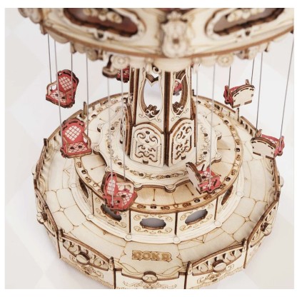 ROKR Swing Ride DIY Music Box 3D Wooden Puzzle EA02 2