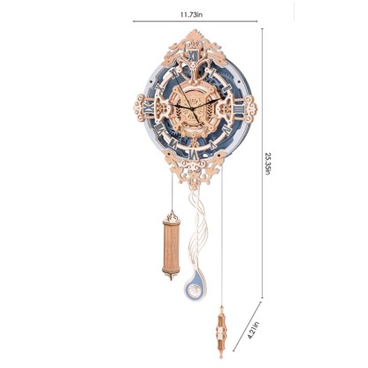 ROKR Romantic Note Wall Clock LC701 2