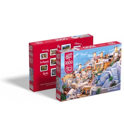 Puzzle Color di Santorini de 1000 Piezas 