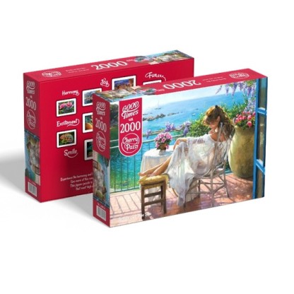 Puzzle Beauty and Blue Sea, 2000 Piezas 