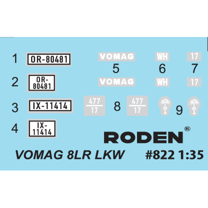  Roden 822 Vomag 8LR LKW WWII German Heavy Truck 2