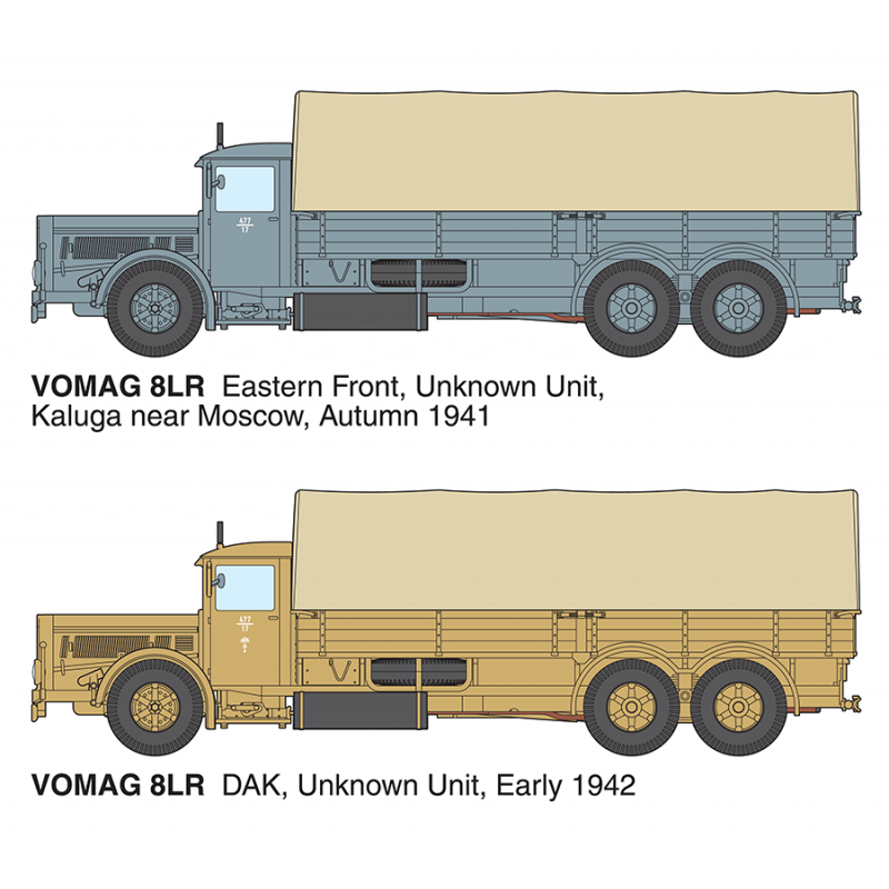 Roden 822 Vomag 8LR LKW WWII German Heavy Truck