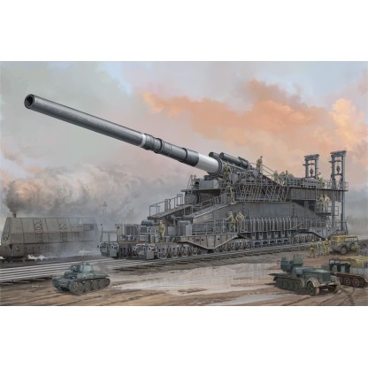 German IIWW 800mm K(E) Railway Gun Dora 1/72