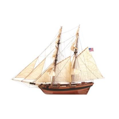 Maqueta Barco de Madera Occre Bergantín-Goleta DOS AMIGOS 1/53  2