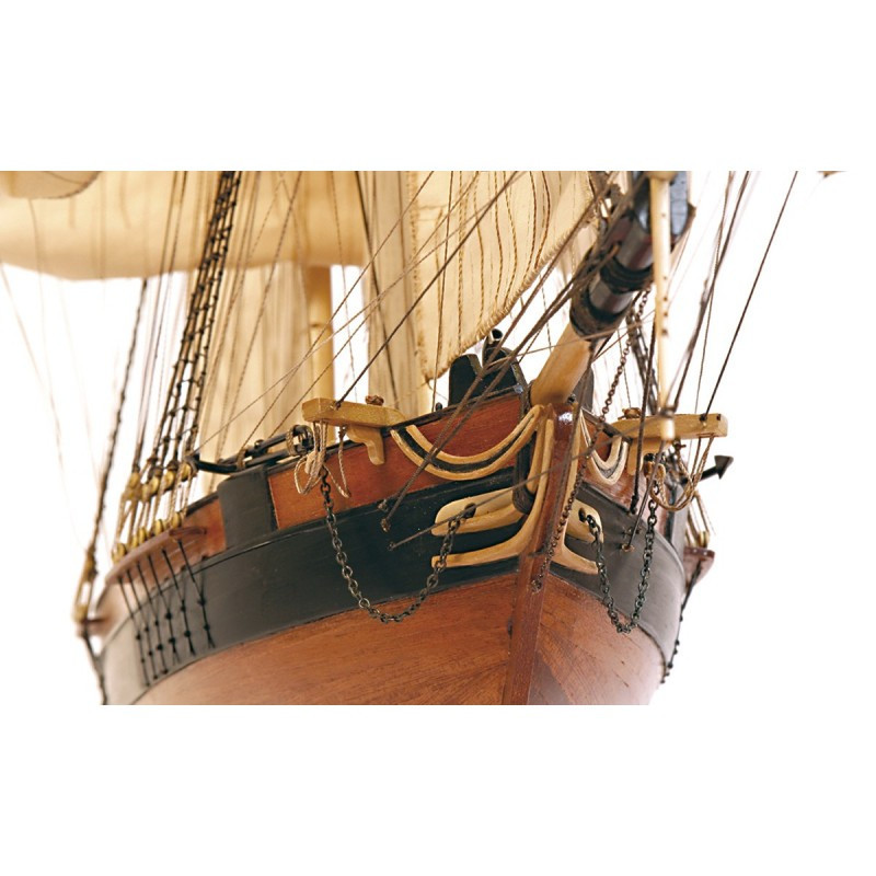 Maqueta Barco de Madera Occre Bergantín-Goleta DOS AMIGOS 1/53 