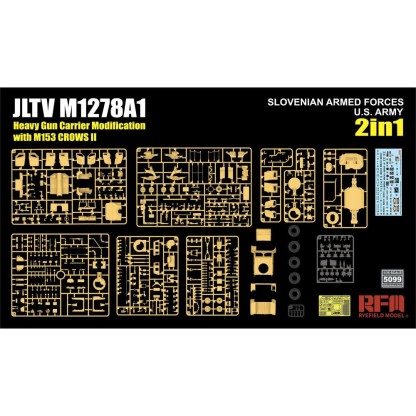 RYE FIELD MODEL: 1/35; JLTV M1278A1 Heavy Gun Carrier Modification (HGC) with M153 CROWS II 2