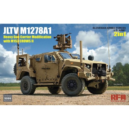 RYE FIELD MODEL: 1/35; JLTV M1278A1 Heavy Gun Carrier Modification (HGC) with M153 CROWS II