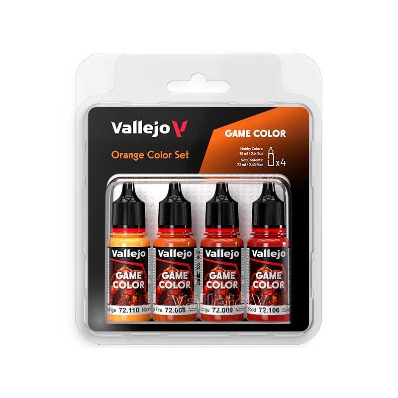  Set 4 Game Color Orange Color      Inicio Acrylicos Vallejo Sets de Pinturas Set 4 Game Color Orange Color 