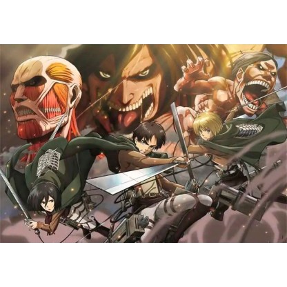 Puzzle Clementoni Anime Cube Attack on Titan 2 de 500 Pzs 2