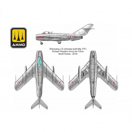 MiG-17F Shenyang J-5 Vietnam-China-Corea del Norte