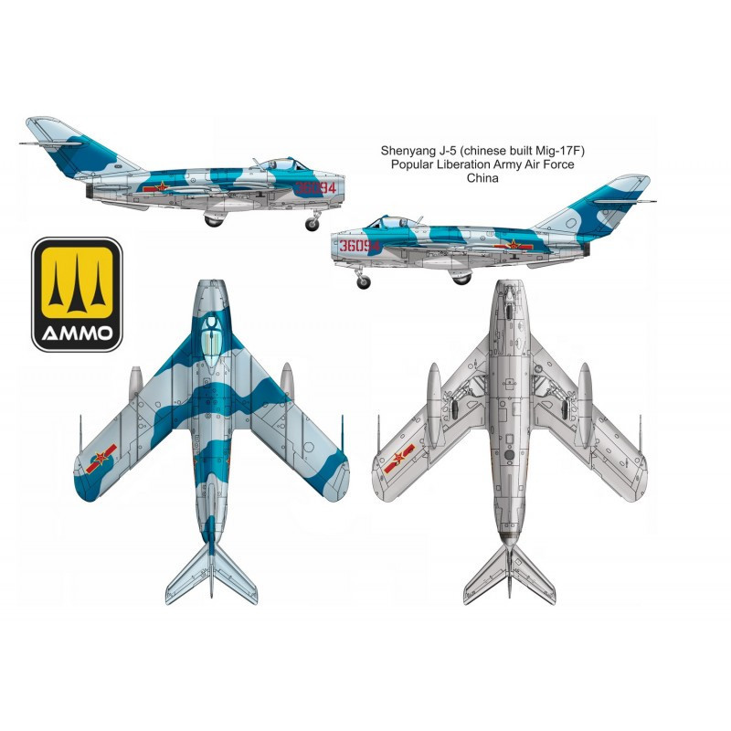 MiG-17F Shenyang J-5 Vietnam-China-Corea del Norte