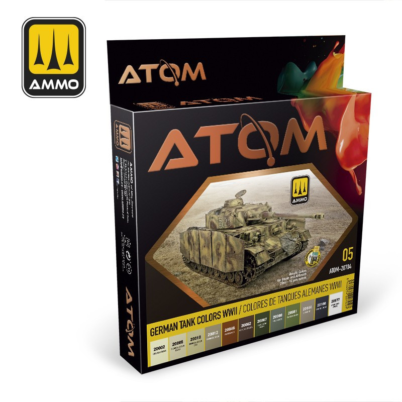 ATOM Set Colores de Tanques Alemanes WWII