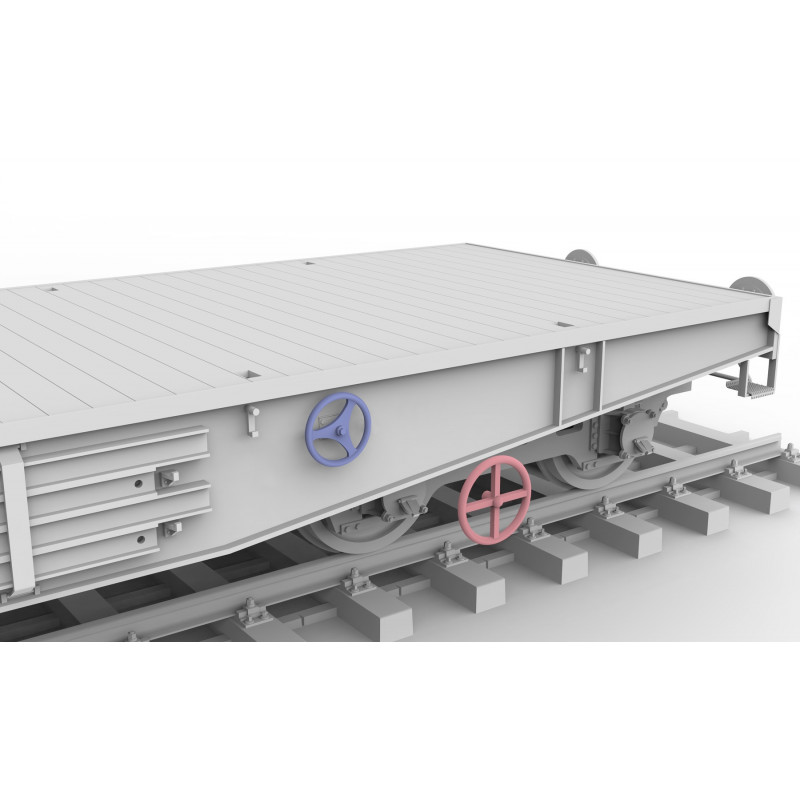 GERMAN RAILWAY SCHWERER PLATTFORMWAGEN TYME SSYS 1/35