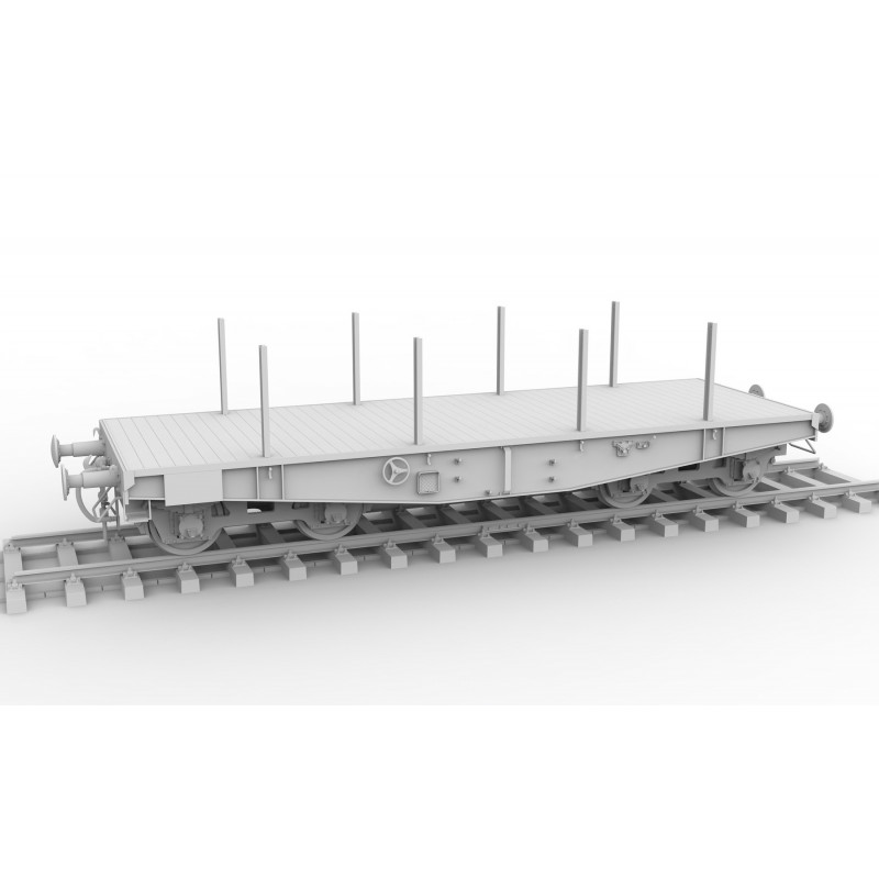 GERMAN RAILWAY SCHWERER PLATTFORMWAGEN TYME SSYS 1/35