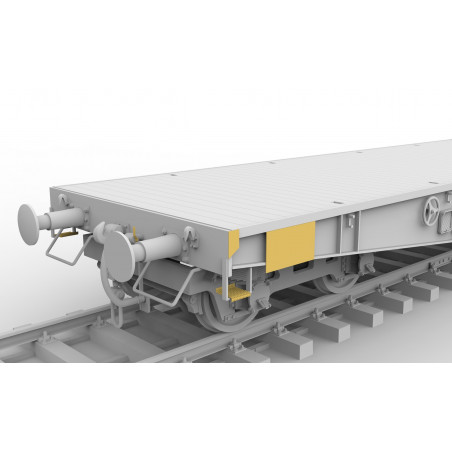 GERMAN RAILWAY SCHWERER PLATTFORMWAGEN TYME SSYS 1/35