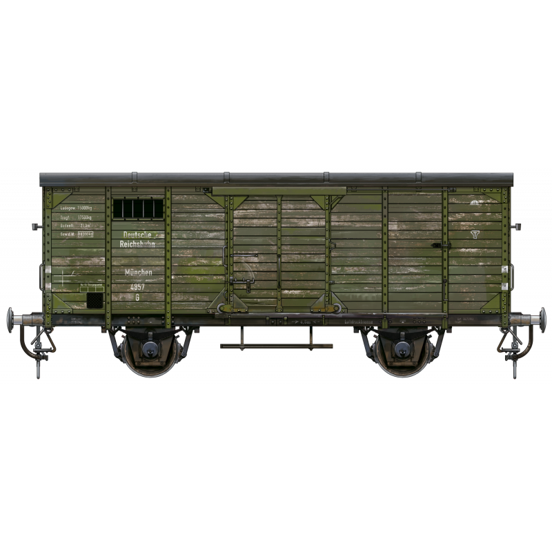 GERMAN RAILWAY COVERED G10 WAGON GEDECKTER GÜTERWAGEN G10