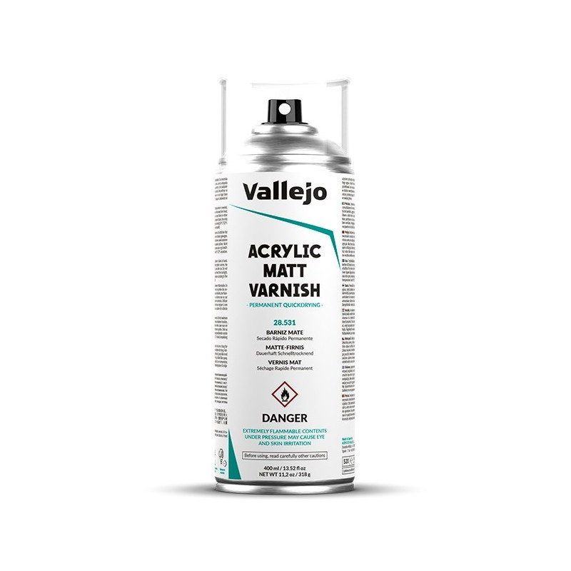 BARNIZ MATE ACRILICO ESPRAY VALLEJO 400m