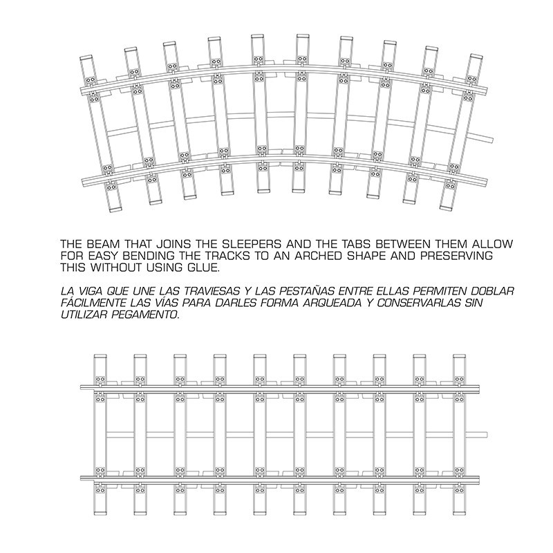 DOUBLE RAILWAY TRACK SECTION 1/35 – TRAMO DOBLE DE VÍA FÉRREA