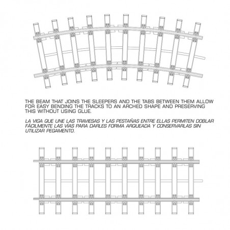 DOUBLE RAILWAY TRACK SECTION 1/35 – TRAMO DOBLE DE VÍA FÉRREA