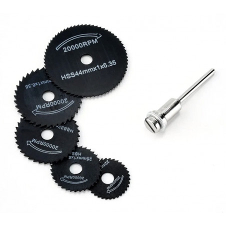 Perno con 5 sierras para madera