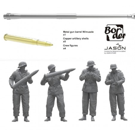 Sd.Kfz.164 Nashorn Early/Command Version w/4 Figures