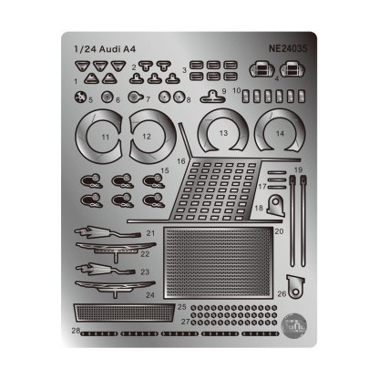 BMW 320i (E46) Grade Up parts 1:24 2