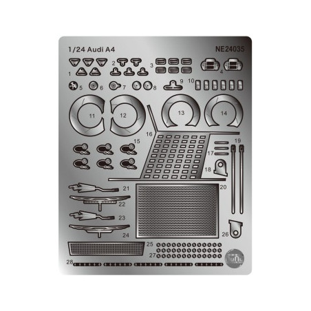 BMW 320i (E46) Grade Up parts 1:24