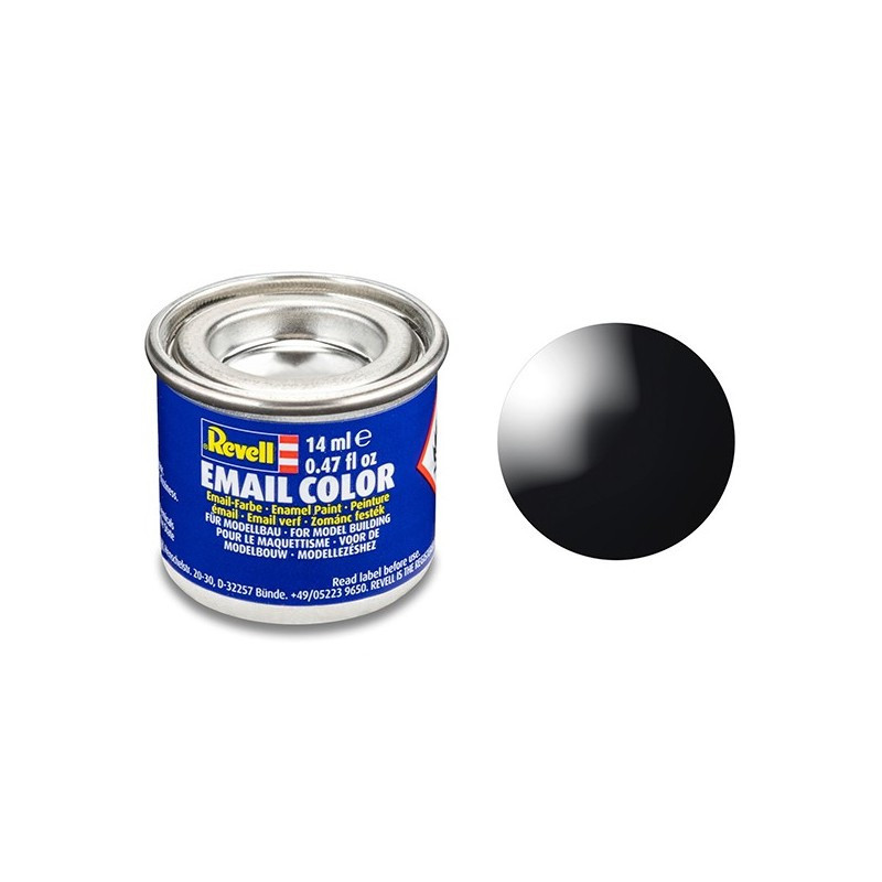 Revell Email Color Gloss Black (RAL 9005) Enamel 14ml