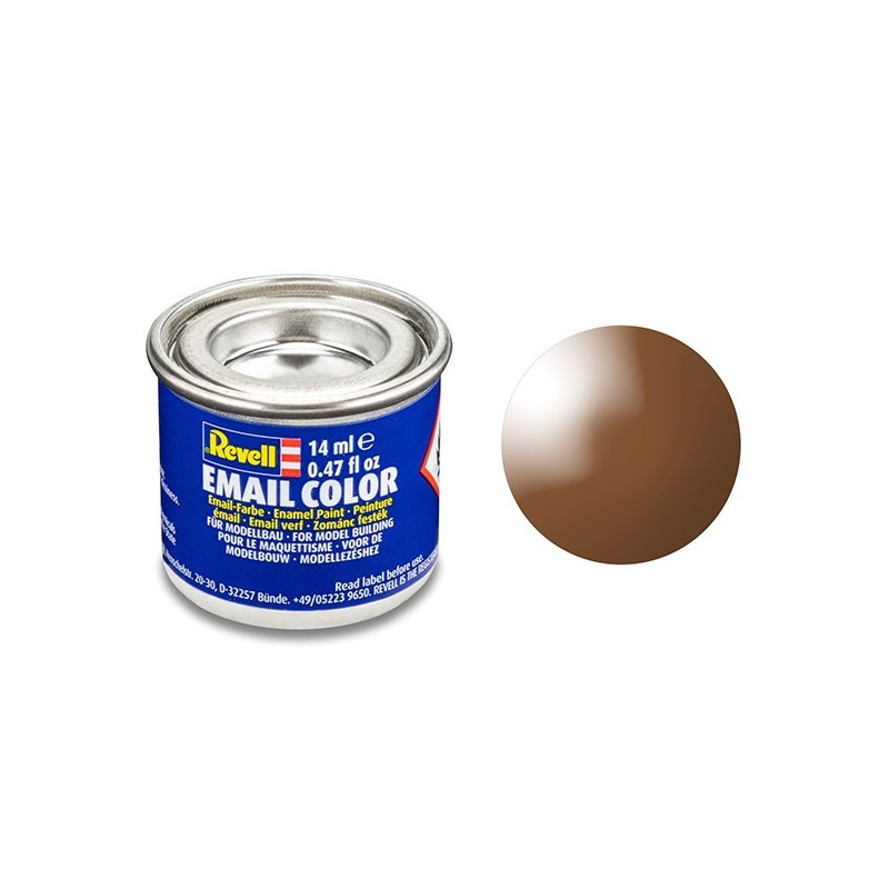 Revell Email Color Gloss Mud Brown (RAL 8003) Enamel 14ml