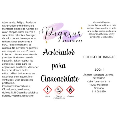 Spray acelerador 200ml 2