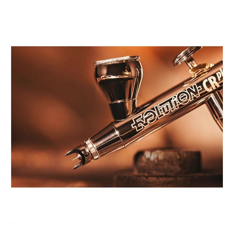 Harder & Steenbeck: Airbrush EVOLUTION 2024 CRplus SOLO incl 0.28mm FineLine headset and 2ml cup
