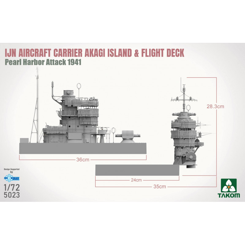  IJN Aircraft Carrier Akagi - Island And Flight Deck, Pearl Harbor Attack 1941