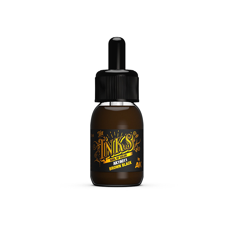TINTA MARRÓN NEGRA – BROWN BLACK INK