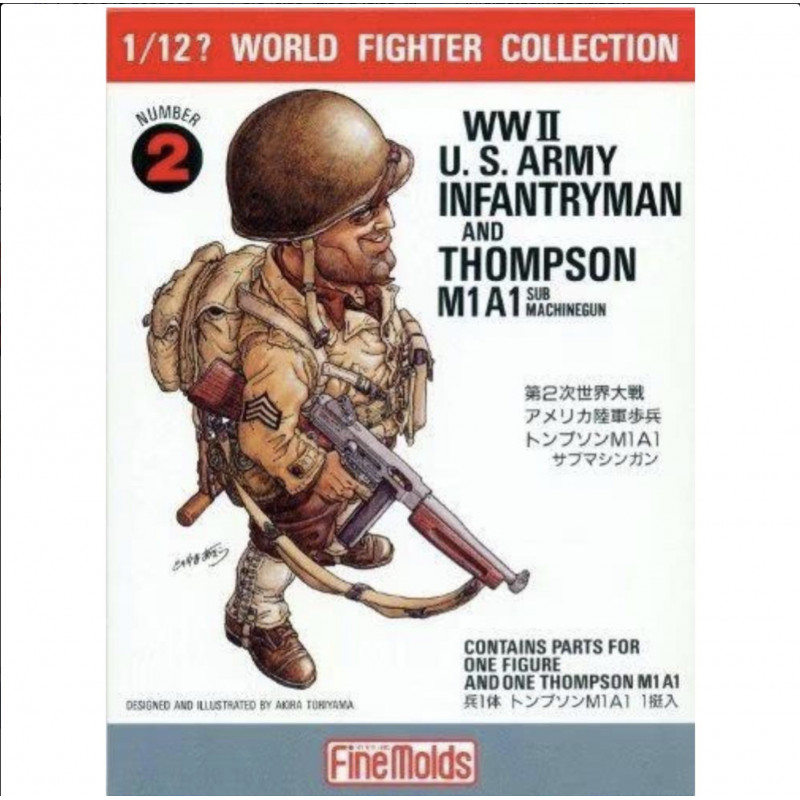 W.W.II U.S. Infantry Man & Thompson M1A1