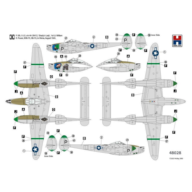 P-38L Lightning 80th Fighter Squadron