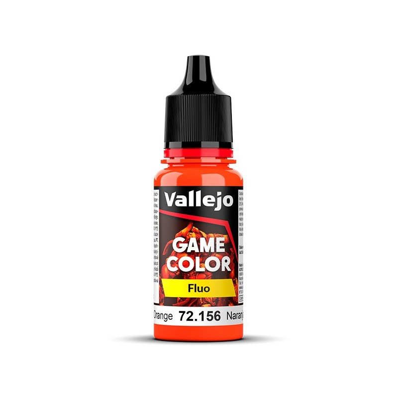 Game Color Fluo Naranja Fluorescente 18 ml