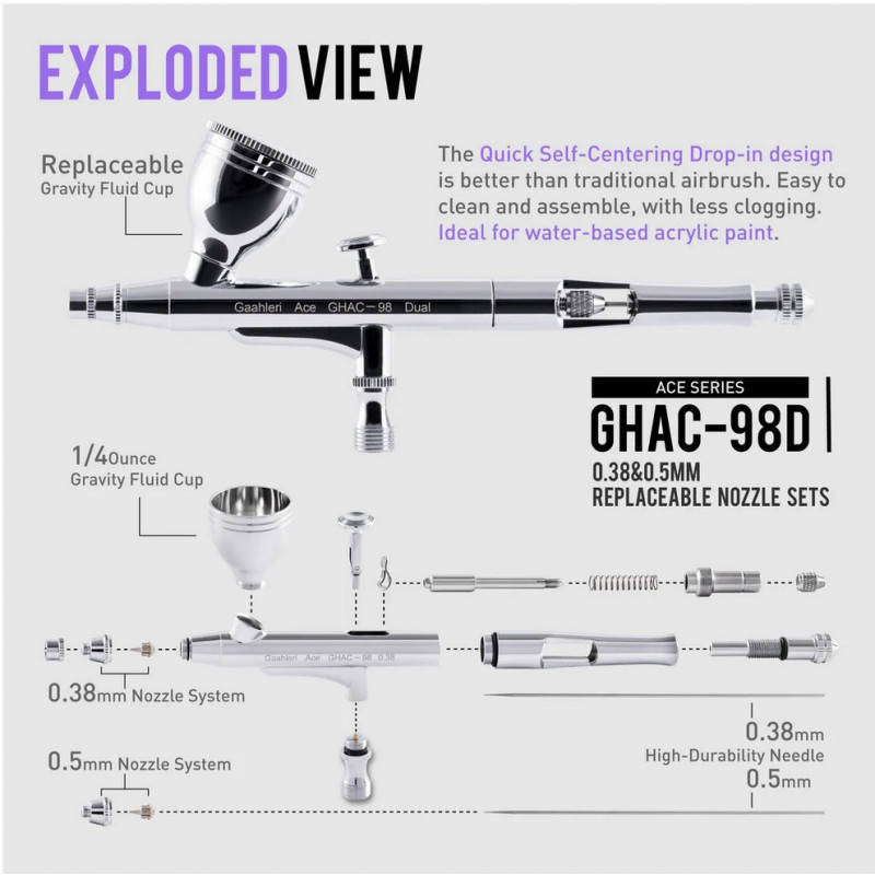 GHAC-98D Ace Series Airbrush