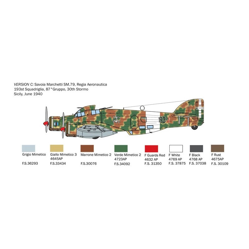 S.79 Sparviero Bomber version