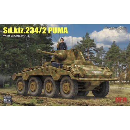 Sd.Kfz. 234/2 PUMA with engine parts