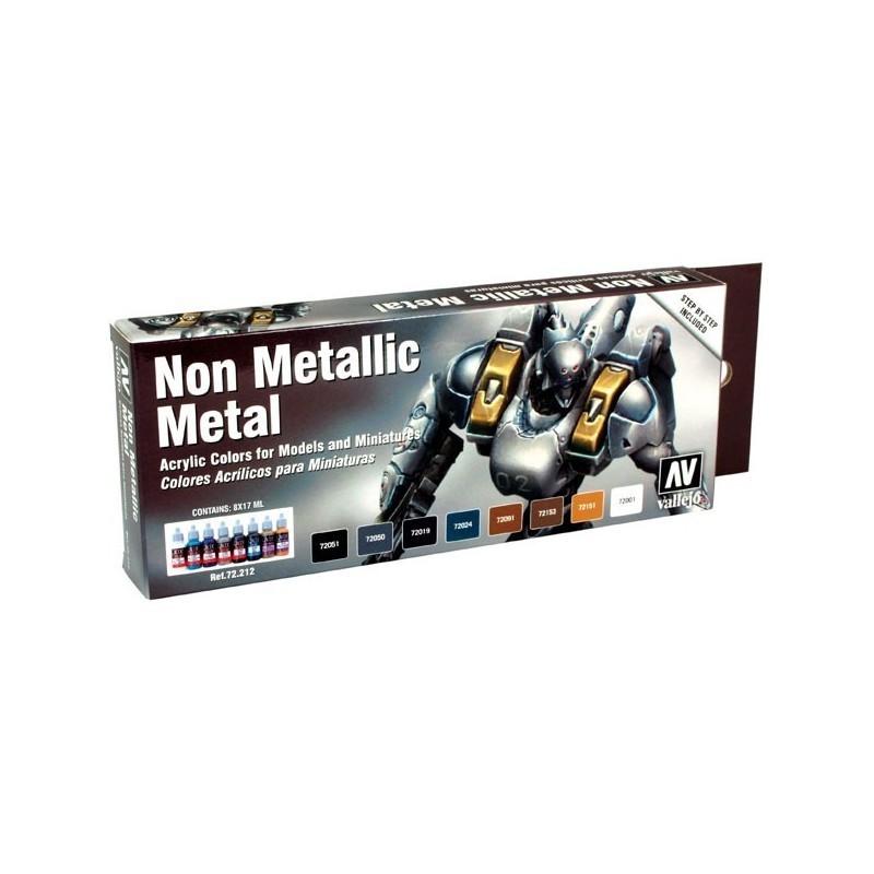 Set 8 Game Color Metal no metálico