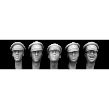 CABEZAS INGLESAS WWI CON GORRA 1/35