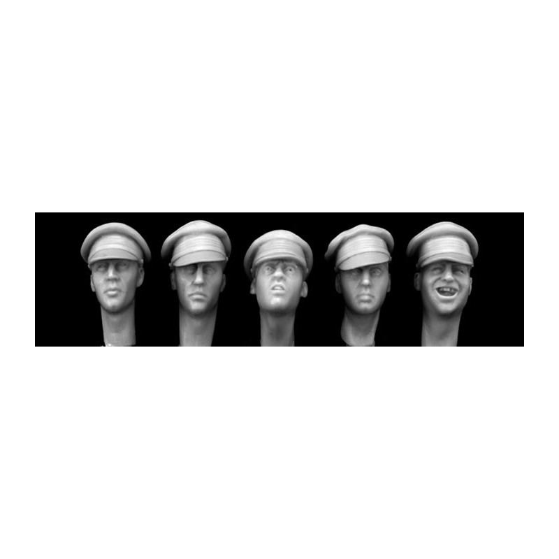 CABEZAS INGLESAS WWI CON GORRA 1/35