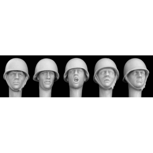 CABEZAS FRANCESAS CON M51 CASCO ACERO 1/35