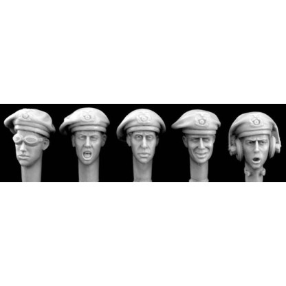 CABEZAS CON GESTOS PANZER BERET 1/35