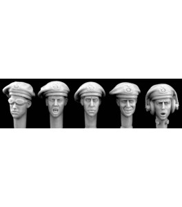 CABEZAS CON GESTOS PANZER BERET 1/35