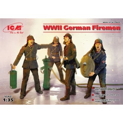 WWII German Firemen (4 figures) 1/35