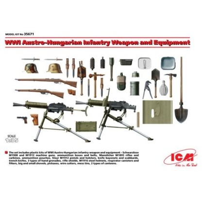 WWI Austro-Hungarian Infantry Weapon and Equipment 1/35