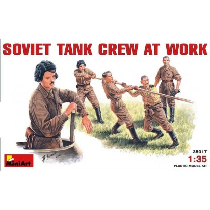 SOVIET TANK CREW AT WORK 1/35 MINIART